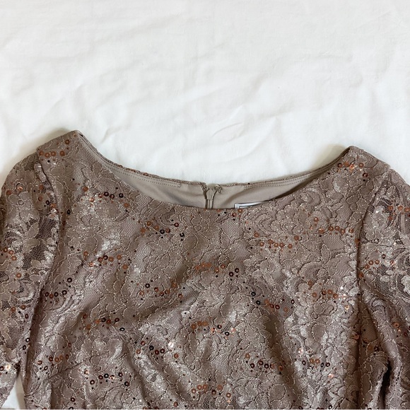 J Howard Lace Sequin Shift Dress - Picture 3 of 11